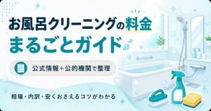 お風呂クリーニングの料金相場と内訳をまとめた図解